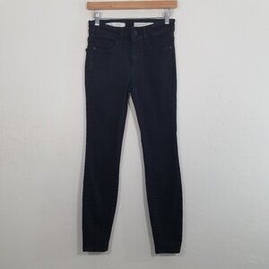 Pilcro and the Letterpress High-Rise Skinny Stretch Jeans Black Size‎ 26